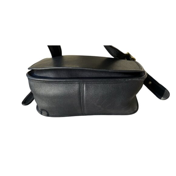 Vintage Coach 9951 Patricia Legacy Flap Navy Leather Crossbody Saddle Bag - Picture 14 of 16